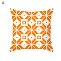 Orange Geometric Leaf Lines Pillowcase by Axyaa - Home Decor and Cozy Throw Pillows