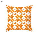 Orange Geometric Leaf Lines Pillowcase by Axyaa - Home Decor and Cozy Throw Pillows