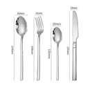 Axyaa Stainless Steel Cutlery Set - Nordic Style Tableware Kitchen Utensil