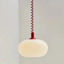 Axyaa White Glass LED Pendant Chandelier for Bedroom, Bar, Restaurant