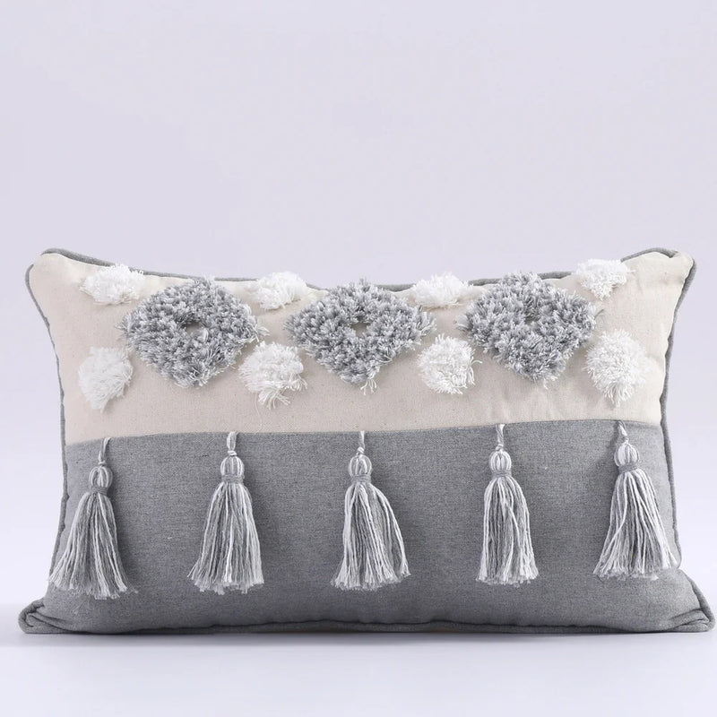 Tufted Rainbow Cushion Cover for Home Decor Axyaa Brand