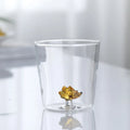 Axyaa Cactus Bunny Duck Clear Glass Tumbler Cup - Table Decor Drinkware