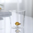 Axyaa Cactus Bunny Duck Clear Glass Tumbler Cup - Table Decor Drinkware
