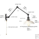 Axyaa Glass Plug-In LED Wall Lights Fixtures for Home Decor & Bedroom
