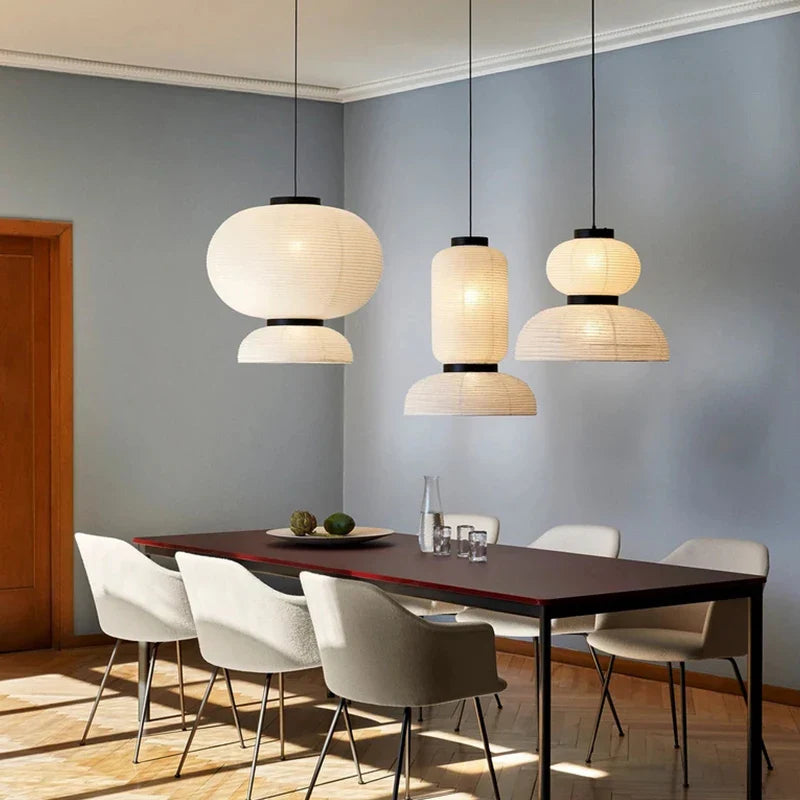 Axyaa Rice Paper Pendant Light | Wabi-Sabi Japan Style Chandelier