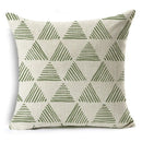 Axyaa Green Floral Pattern Cushion Cover for Home Sofa Car Decor
