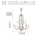 Axyaa French American Crystal Lighting for Living Room, Restaurant, and Homestay