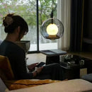 Modern Marble Glass Pendant Light by Axyaa for Bedroom, Living Room & Dining Table