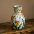 Axyaa Chinese Retro Ceramic Vase Set - Hydroponic Flower Arrangement & Desk Ornament