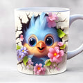Axyaa Animal Print Ceramic Mug for Kids Birthday Gift