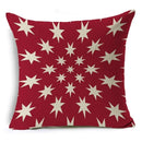 Geometric Linen Seat Cover 45x45cm for Home Decor - Axyaa