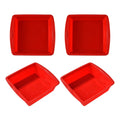Silicone Square Cake Plate - Axyaa Non-Stick Brownie Pot with Anti-Slip Handle