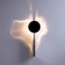 Axyaa Chrome LED Wall Light: Modern Science Fiction Lamp for Home Decor