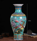 Axyaa Jingdezhen Enamel Vase: Ceramic Decorative Handicrafts, Antique Office Furniture Ornament