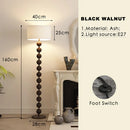Axyaa White Solid Wood Floor Lamp for Living Room Bedroom Study