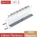 Axyaa Transparent Plastic Shelf Divider for Convenience Store and Supermarkets