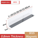 Axyaa Transparent Plastic Shelf Divider for Convenience Store and Supermarkets