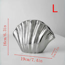 Axyaa Shell Ceramic Vase Deco, Elegant Vintage Flower Arrangement