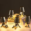 Axyaa Little Golden Man Table Lamp for Living Room, Bedside, or Children's Room