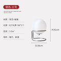 Axyaa Minimalist White Glass Table Lamp for Nordic Home Decor & Study.bias