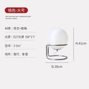 Axyaa Minimalist White Glass Table Lamp for Nordic Home Decor & Study.bias