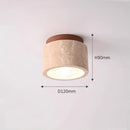 Axyaa Natural Stone Lamps: Modern LED Ceiling Lights for Wabi Sabi Decor