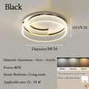 Axyaa LED Full-Spectrum Eye-Protection Ceiling Lamp, Modern Minimalist Master Bedroom Light