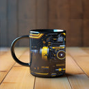 Axyaa Camera Enthusiast 11oz Black Ceramic Funny Coffee Mug - Ideal Birthday Gift