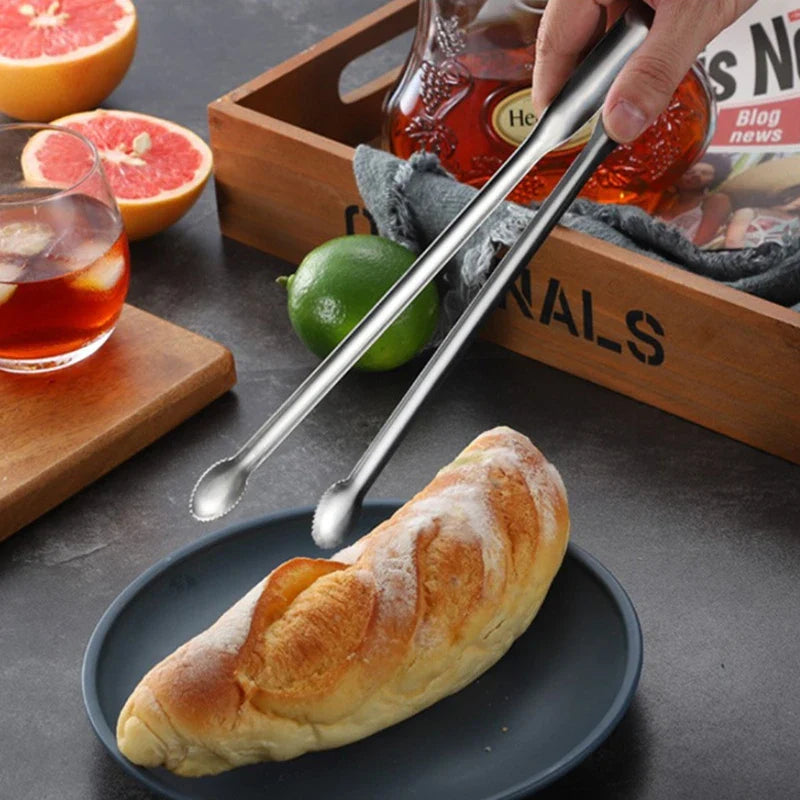Axyaa Stainless Steel Food Tongs Clamp for Kitchen Cooking Buffet Dessert Meat