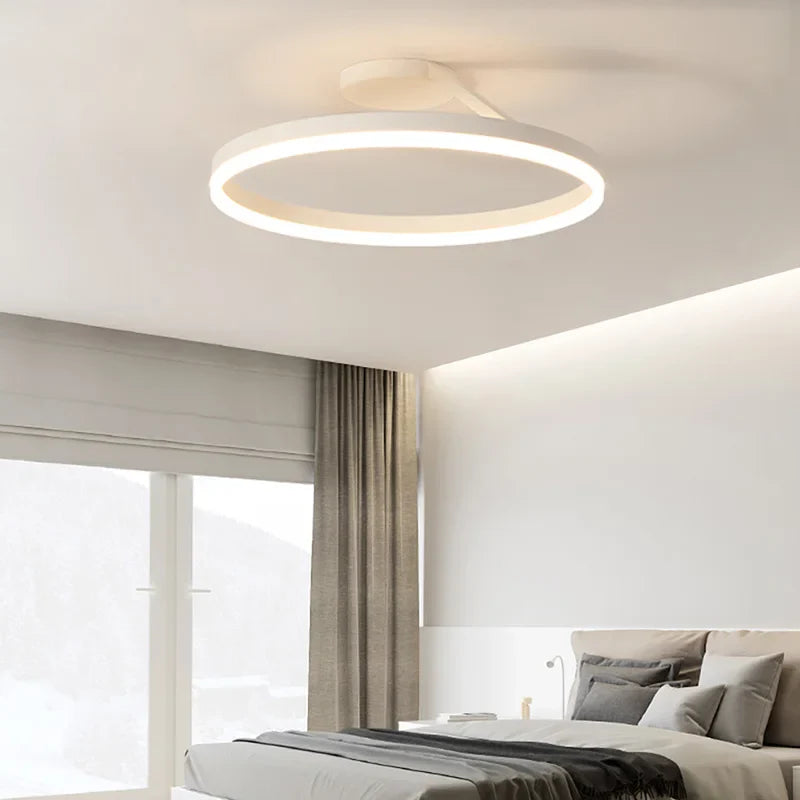 Axya Modern Minimalist Ring LED Ceiling Chandelier for Dining Living Room Bedroom Decor