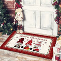 Christmas Dwarf Print Floor Mat for Living Room and Balcony Decoration by Axyaa