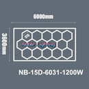 Axyaa Honeycomb LED Light System for Workshop, Gym, Studio - 2 Years Warranty