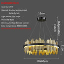 Axyaa Modern Circular Pendant Light for Stylish Living Room and Dining Room
