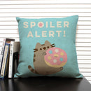 Axyaa Cartoon Animal Print 45x45cm Linen Cushion Cover - Sofa, Car, Chair Pillow Case