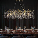 Axyaa Golden Branch Crystal Chandelier for Minimalist Living Room Home Lighting
