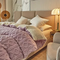 Axyaa Plush Cashmere Duvet Cover, Double-sided Fleece Comforter, Winter Warmth Blanket