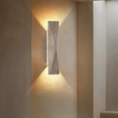 Axyaa Double LED Wall Sconce Lamp for Bedside Aisle Foyer Yellow Cave Stone