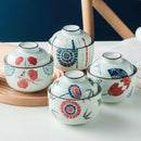 Axya Ceramic Cover Bowl Eat Soup Pot Chicken Stew Cup Tableware