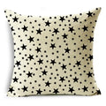 Axyaa Geometric Lines Monochrome Pattern Pillowcase for Stylish Décor