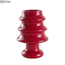 Axyaa Christmas Tree Ceramic Vase: Creative Xmas Table Decor, Floral Arrangement Aesthetic