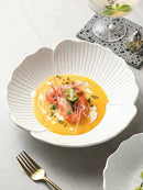 Axyaa 8-Inch Ceramic Soup Bowl | White Tableware for Fruit, Salad, and Vegetables