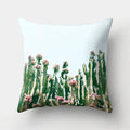 Axyaa Tropical Plant Green Leaves Cactus Pillowcase Living Room Sofa Cushion Cover