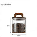 Axyaa Glass Jar with Bamboo Lid - Food Storage Container