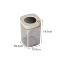 Axyaa Stackable Cereal Storage Container Vacuum Food Storage Box Transparent Jar