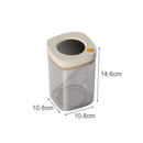 Axyaa Stackable Cereal Storage Container Vacuum Food Storage Box Transparent Jar