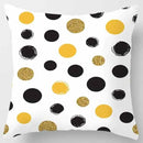 Axyaa Yellow Pink Pattern Square Pillowcase Home Decoration Cushion Cover