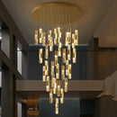 Axyaa Nordic Crystal LED Pendant Light Fixture for Home Decoration