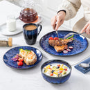 Axyaa Starry Blue Glaze Dinner Set - 48-Piece Dinnerware Collection