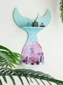 Axyaa Mermaid Tail Crystal Shelf: Boho Wall Art Aromatherapy Holder & Home Decor