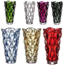 Axyaa Crystal Glass Vase Elegant Flower Arrangement Home Decor Bottle